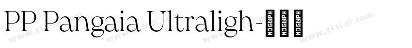 PP Pangaia Ultraligh字体转换